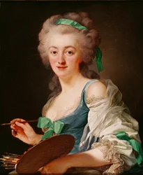Porträt von Anne Vallayer-Coster, 1783